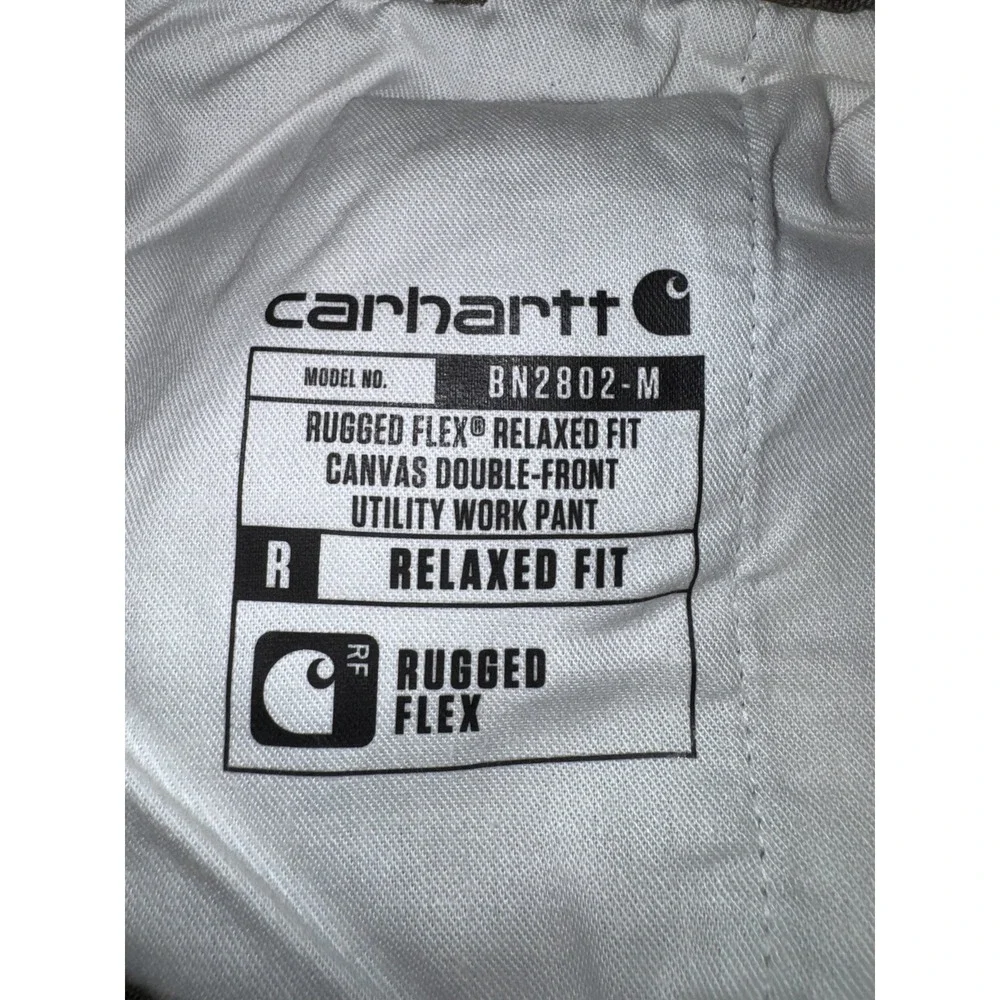 Carhartt BN2802-M 36x36 Relax Rugged Flex Double Front Utility Pants Umber Brown